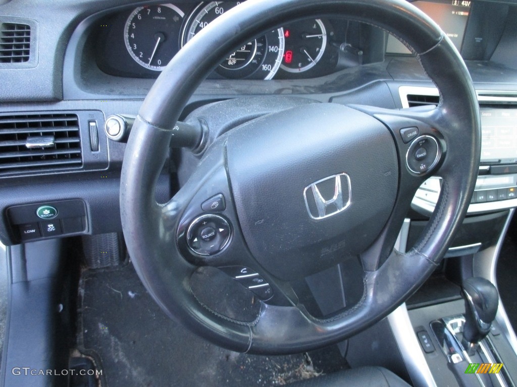 2014 Accord EX-L Sedan - Hematite Metallic / Black photo #12