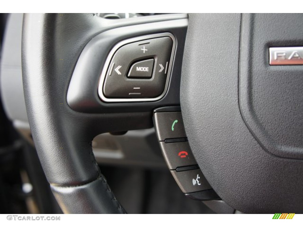 2019 Land Rover Range Rover Evoque SE Ebony Steering Wheel Photo #135278097