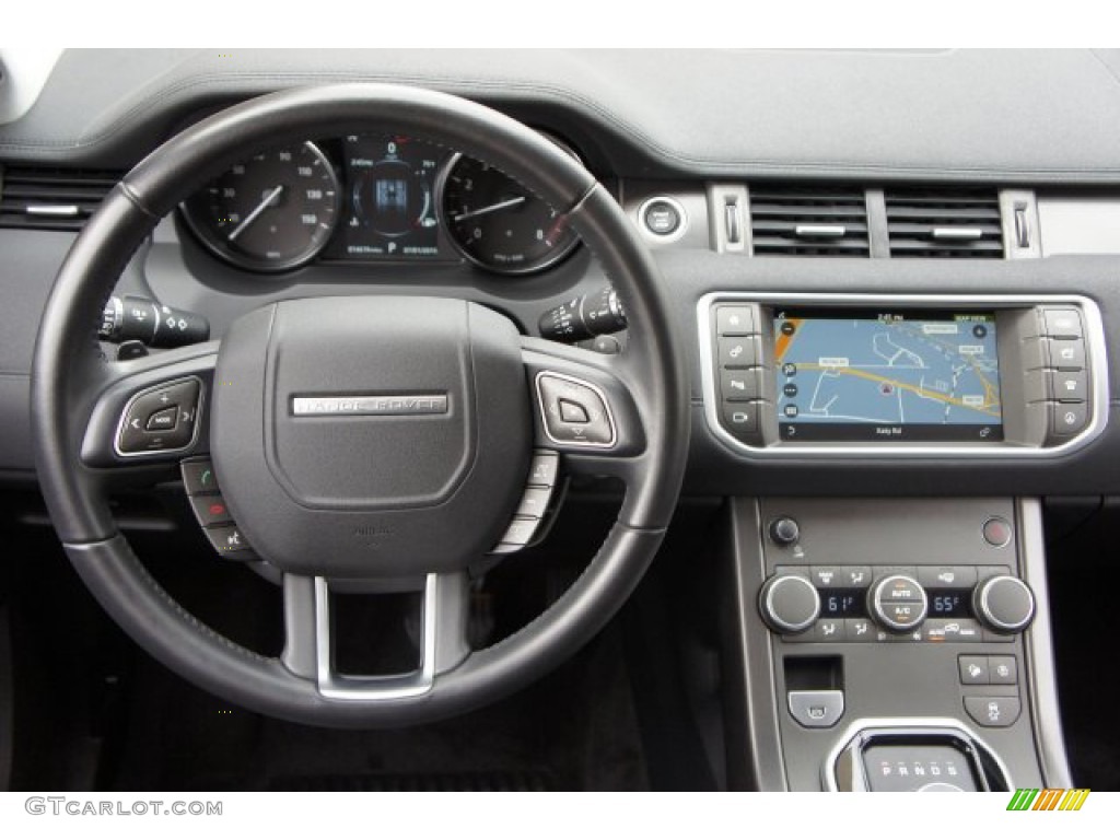 2019 Land Rover Range Rover Evoque SE Ebony Steering Wheel Photo #135278254