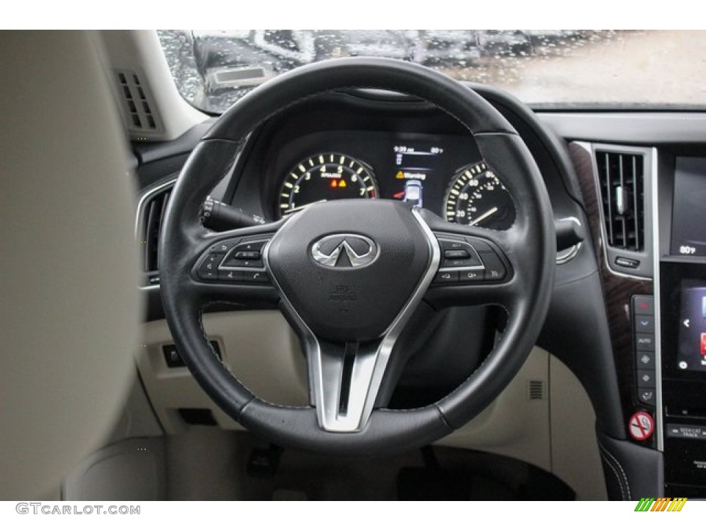 2019 Infiniti QX50 Luxe Wheat Steering Wheel Photo #135279630