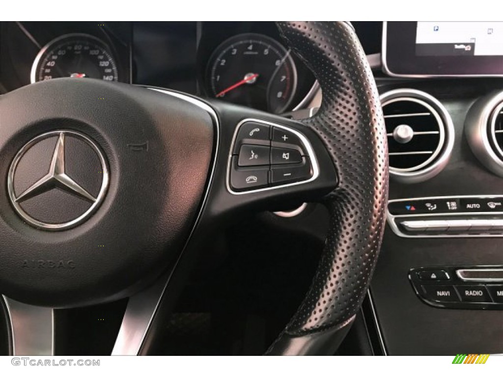 2016 Mercedes-Benz GLC 300 4Matic Black Steering Wheel Photo #135280143