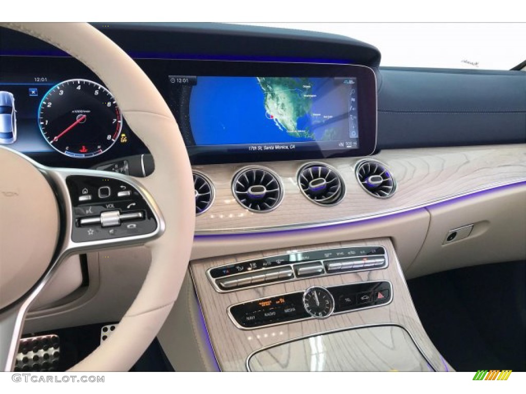 2020 Mercedes-Benz E 450 Coupe Macchiato Beige/Yacht Blue Dashboard Photo #135280995