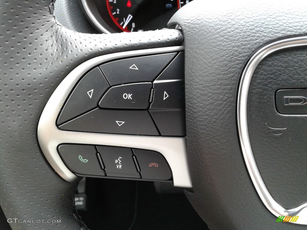 2020 Dodge Durango SXT AWD Black Steering Wheel Photo #135281472