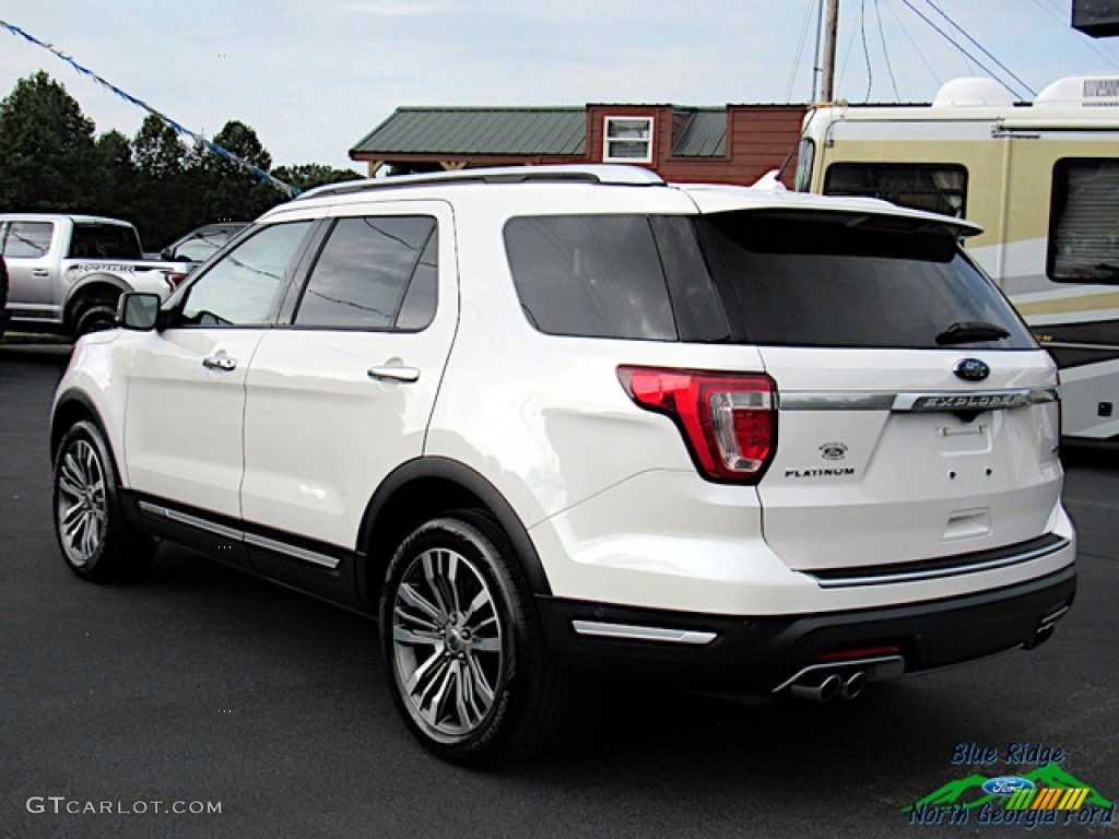 2019 Explorer Platinum 4WD - White Platinum / Medium Soft Ceramic photo #3