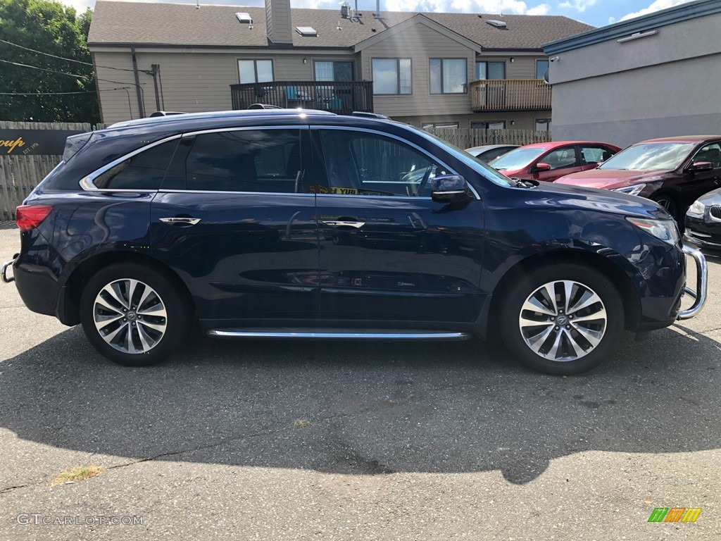 2014 MDX SH-AWD Technology - Fathom Blue Pearl / Graystone photo #4