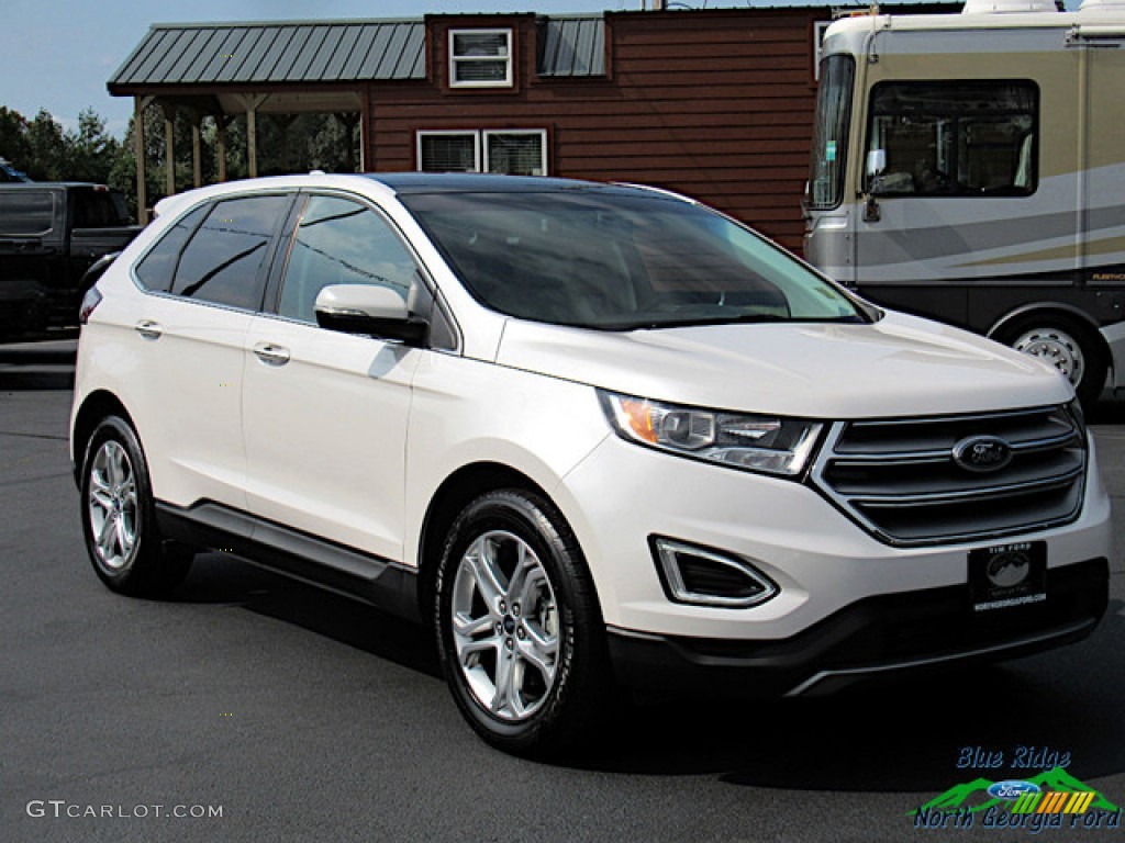 2018 Edge Titanium AWD - White Platinum / Ceramic photo #7