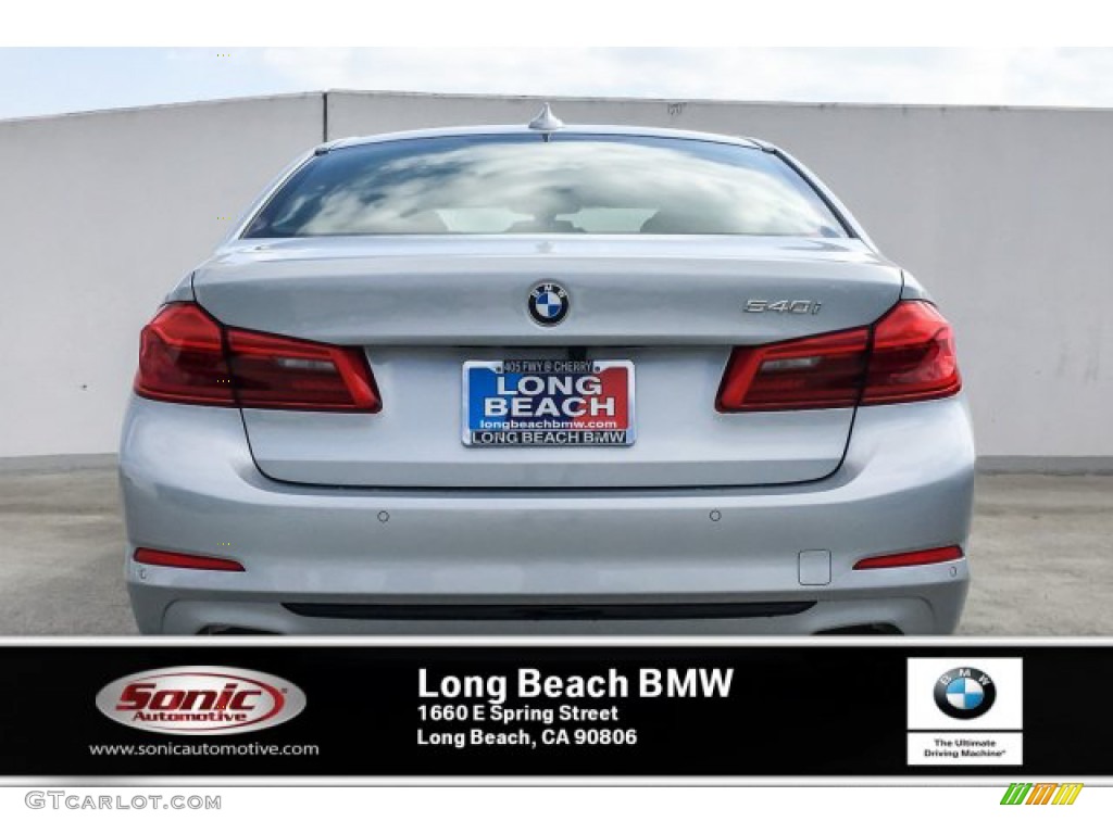 2019 5 Series 540i Sedan - Glacier Silver Metallic / Black photo #3