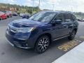 2020 Obsidian Blue Pearl Honda Pilot Touring AWD  photo #4