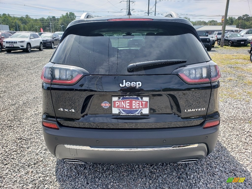 2020 Cherokee Limited 4x4 - Diamond Black Crystal Pearl / Ski Gray/Black photo #5