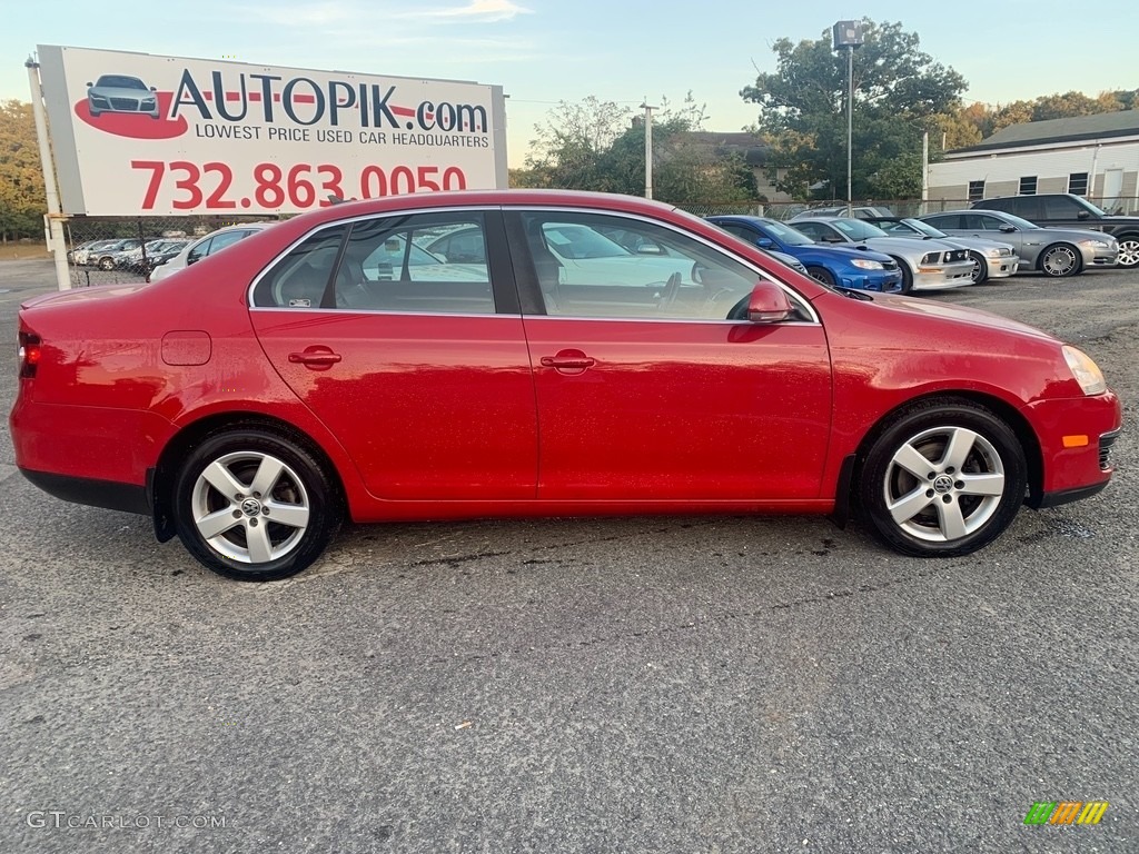 2008 Jetta SE Sedan - Salsa Red / Anthracite Black photo #2