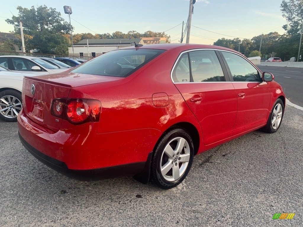 2008 Jetta SE Sedan - Salsa Red / Anthracite Black photo #3
