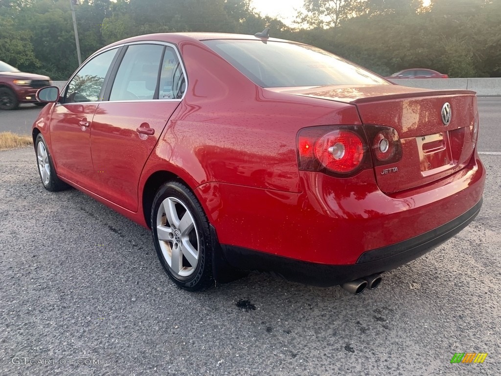 2008 Jetta SE Sedan - Salsa Red / Anthracite Black photo #5