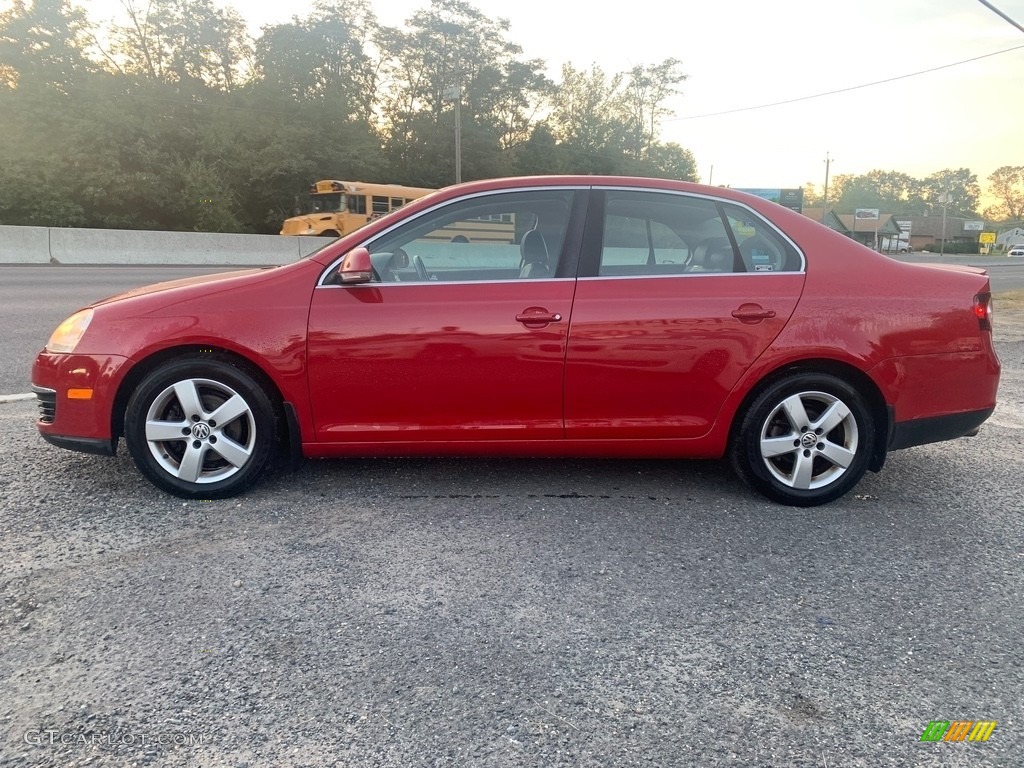 2008 Jetta SE Sedan - Salsa Red / Anthracite Black photo #6