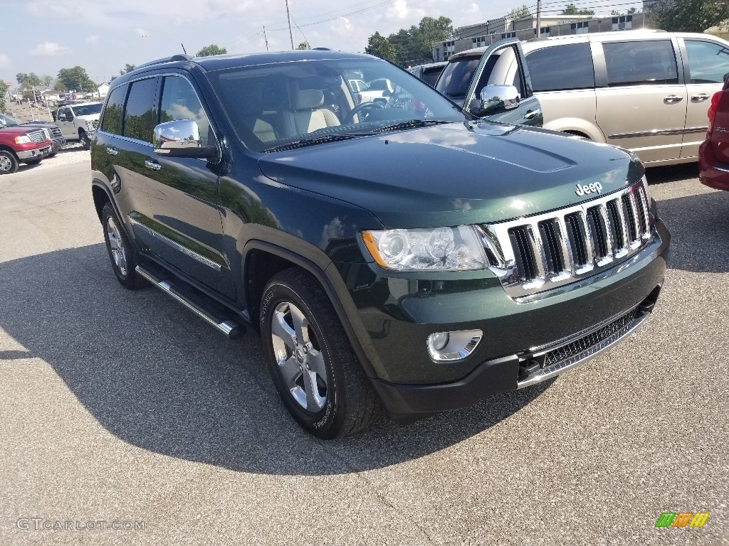 2011 Grand Cherokee Limited 4x4 - Natural Green Pearl / Black/Light Frost Beige photo #29