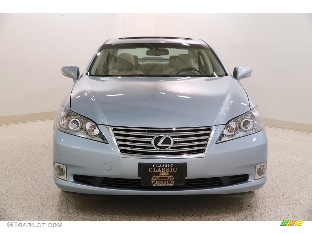 2011 ES 350 - Cerulean Blue Metallic / Parchment photo #2