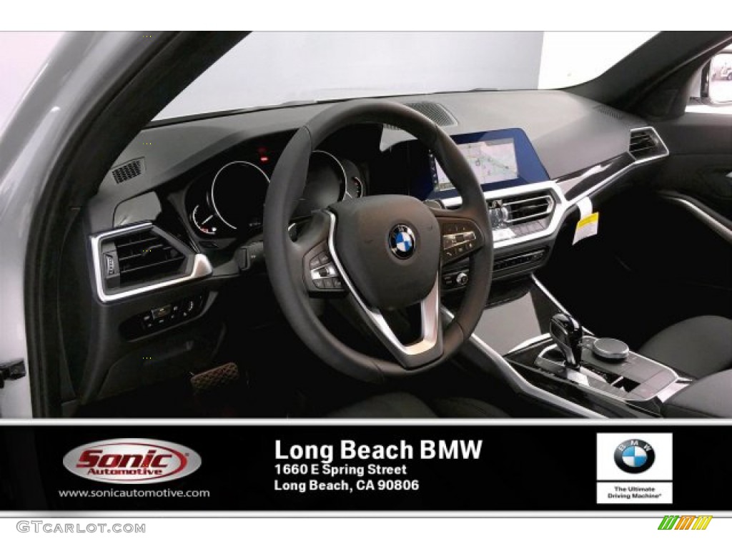 2020 3 Series 330i Sedan - Glacier Silver Metallic / Black photo #4