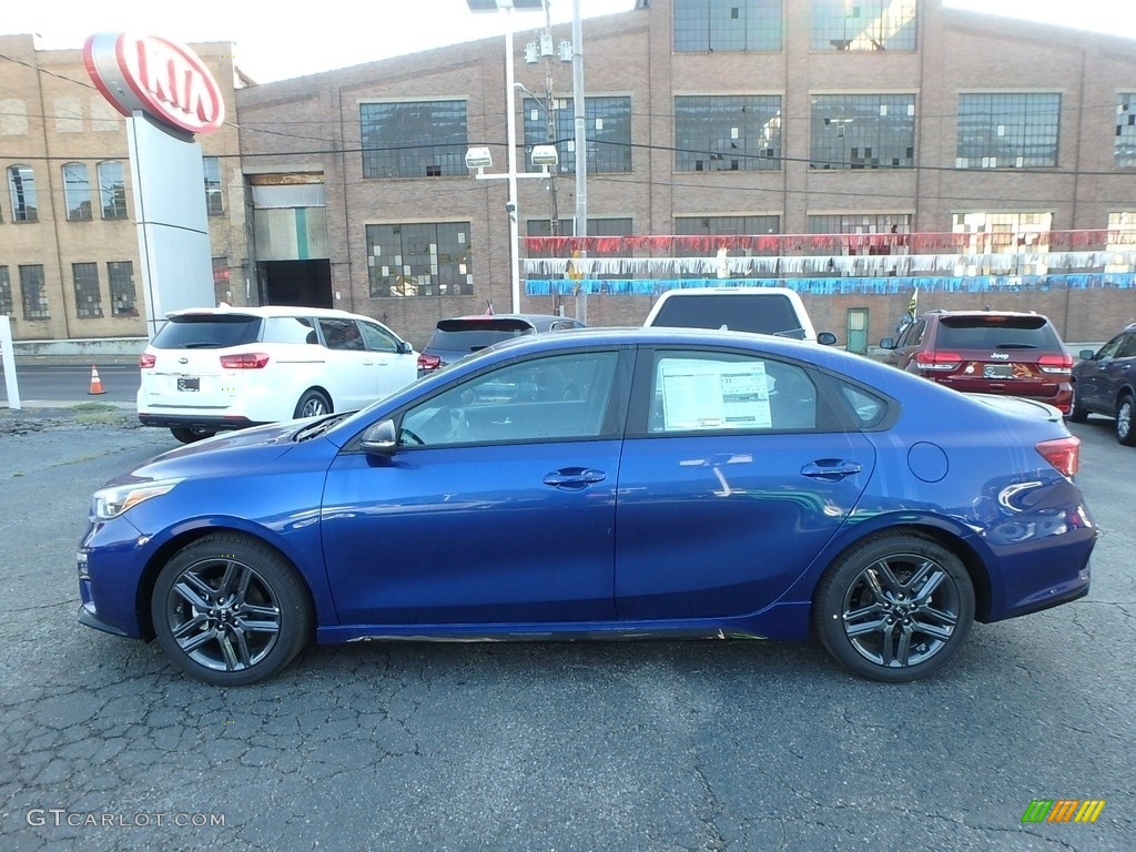 2020 Forte GT-Line - Sea Blue / Black photo #6