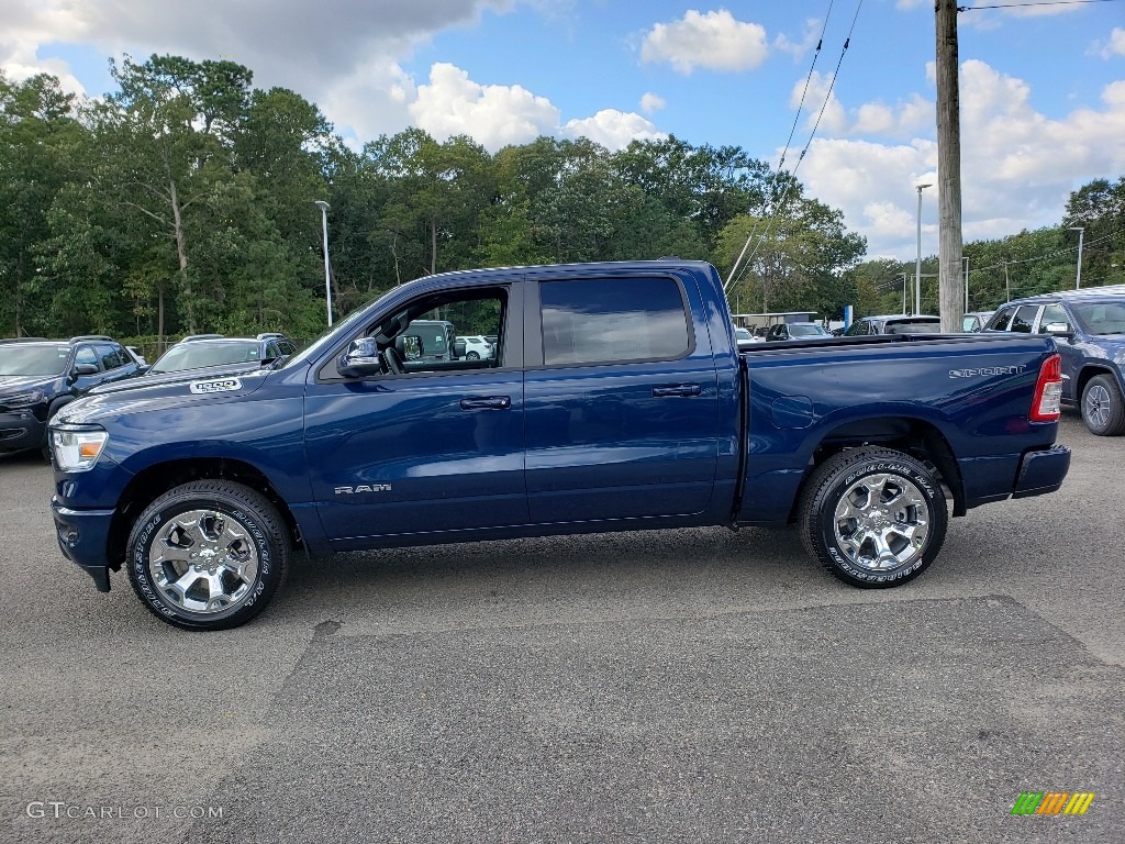 2020 1500 Big Horn Crew Cab 4x4 - Patriot Blue Pearl / Black photo #3