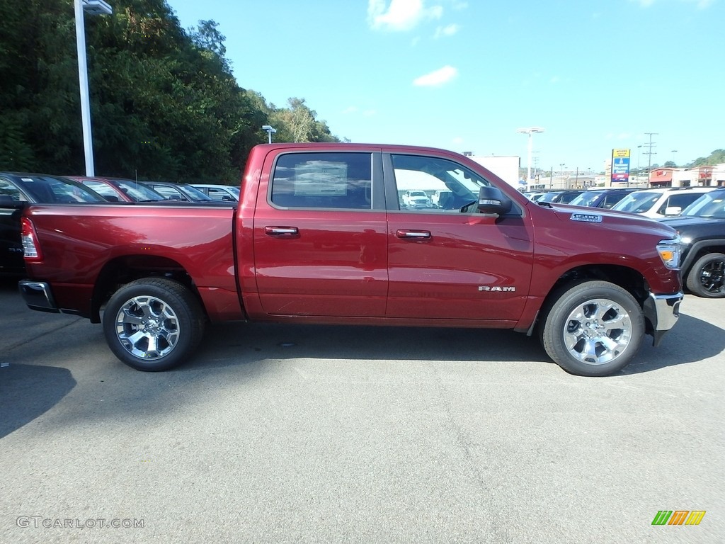 2020 1500 Big Horn Crew Cab 4x4 - Delmonico Red Pearl / Black/Diesel Gray photo #7