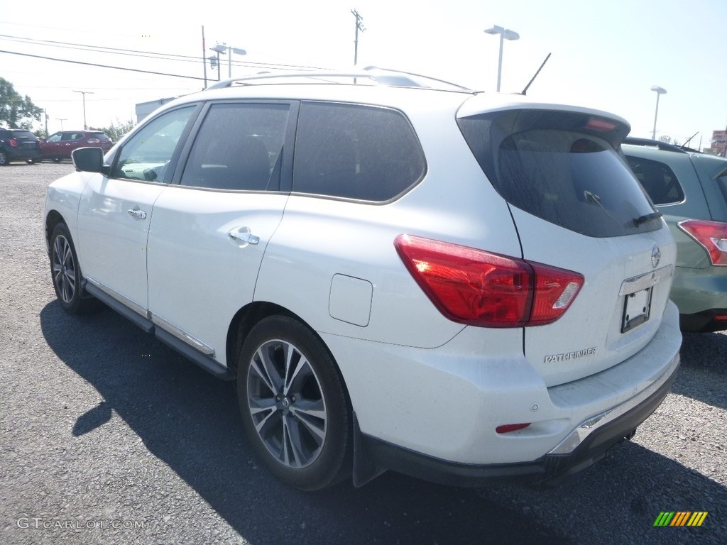 2018 Pathfinder Platinum 4x4 - Pearl White / Charcoal photo #4