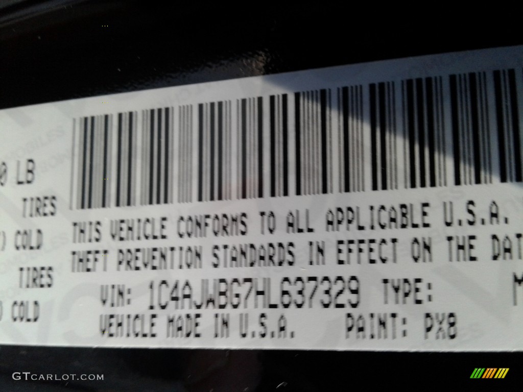 2017 Wrangler Sahara 4x4 - Black / Black/Dark Saddle photo #27