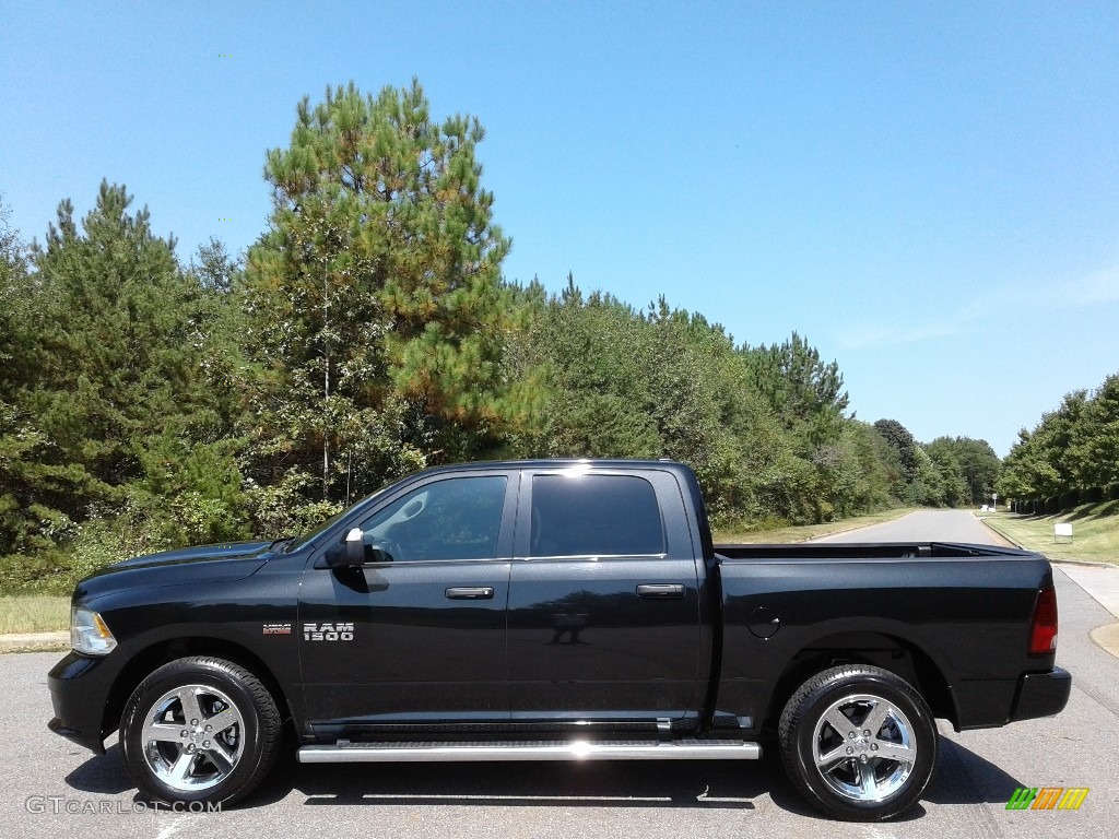 2016 1500 Express Crew Cab 4x4 - Brilliant Black Crystal Pearl / Black/Diesel Gray photo #1