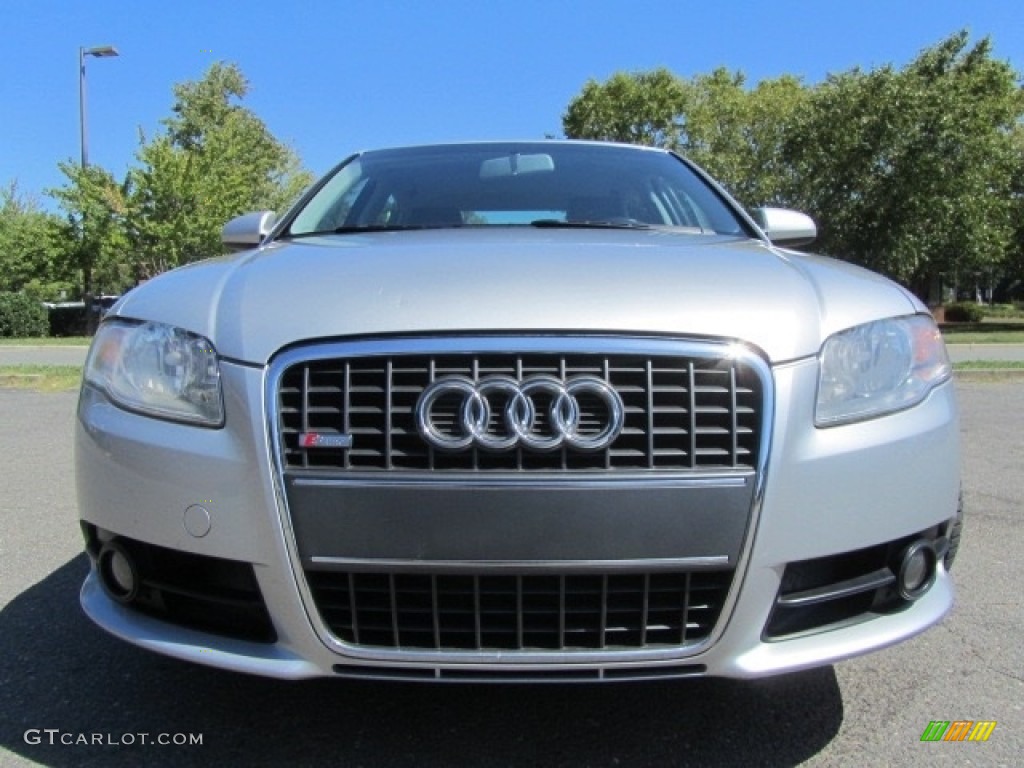 2008 A4 2.0T Special Edition quattro Sedan - Light Silver Metallic / Black photo #4