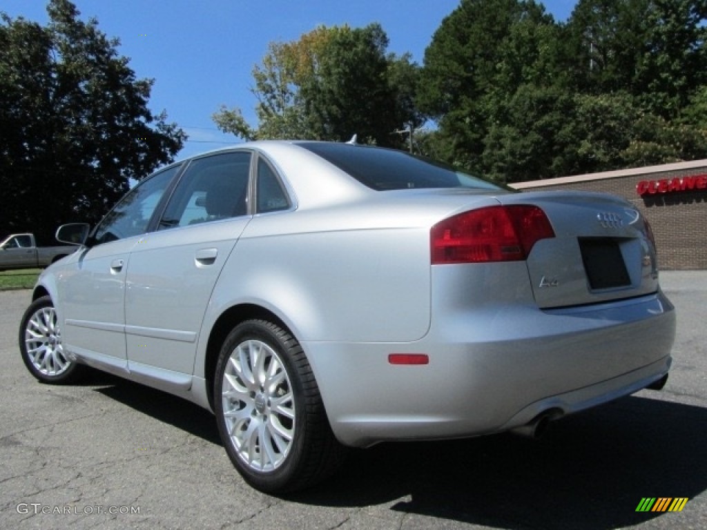 2008 A4 2.0T Special Edition quattro Sedan - Light Silver Metallic / Black photo #8