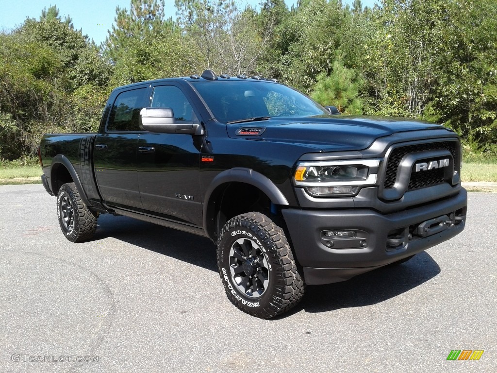 Diamond Black Crystal Pearl 2019 Ram 2500 Power Wagon Crew Cab 4x4 Exterior Photo #135302433