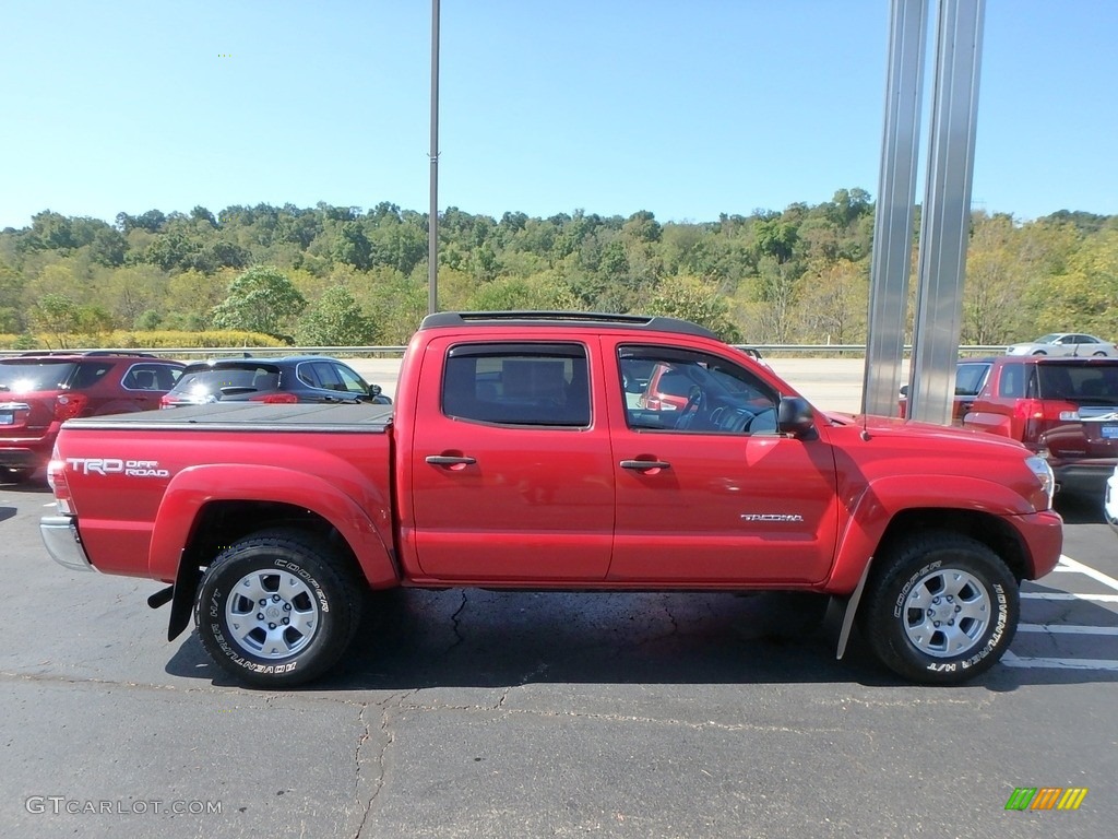 2015 Tacoma V6 Double Cab 4x4 - Barcelona Red Metallic / Graphite photo #5