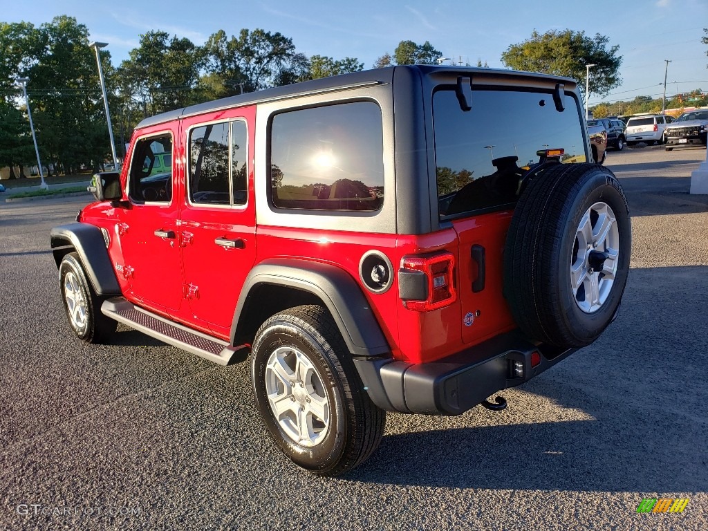 2020 Wrangler Unlimited Sport 4x4 - Firecracker Red / Black photo #4