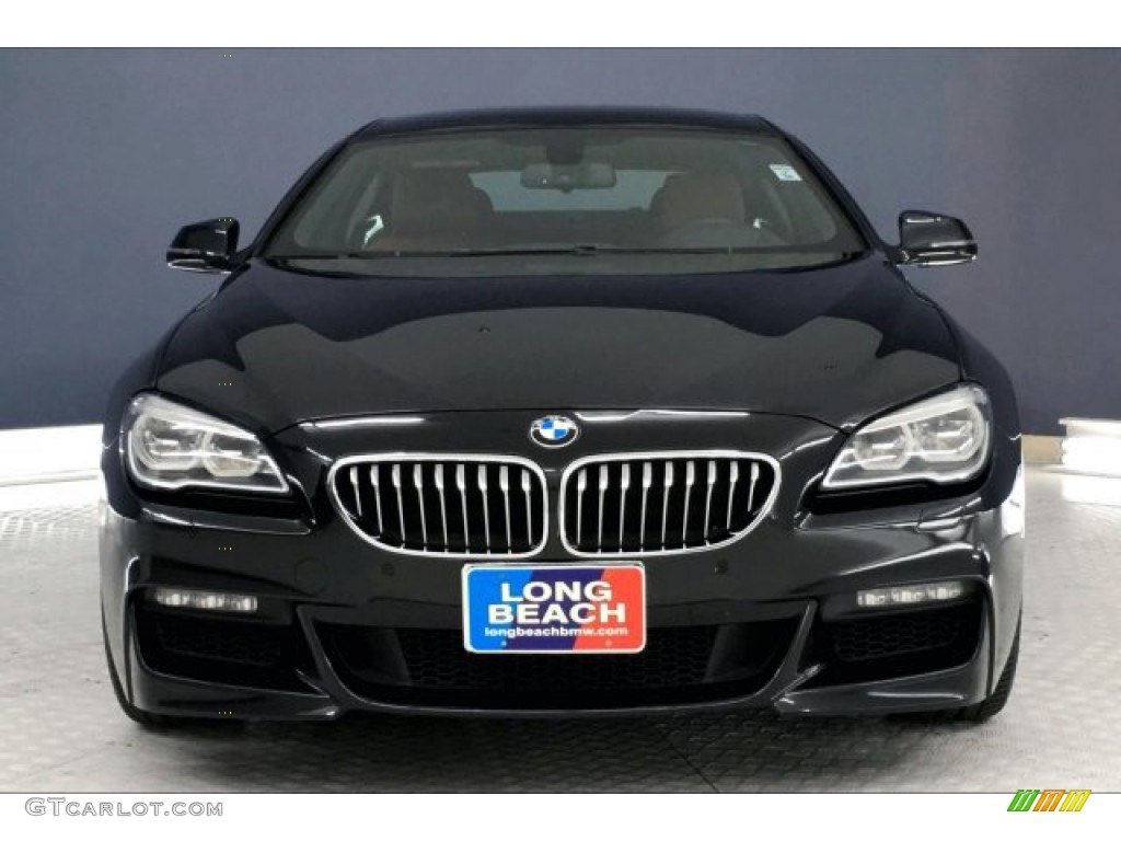 2016 6 Series 640i Gran Coupe - Black Sapphire Metallic / Vermillion Red photo #2