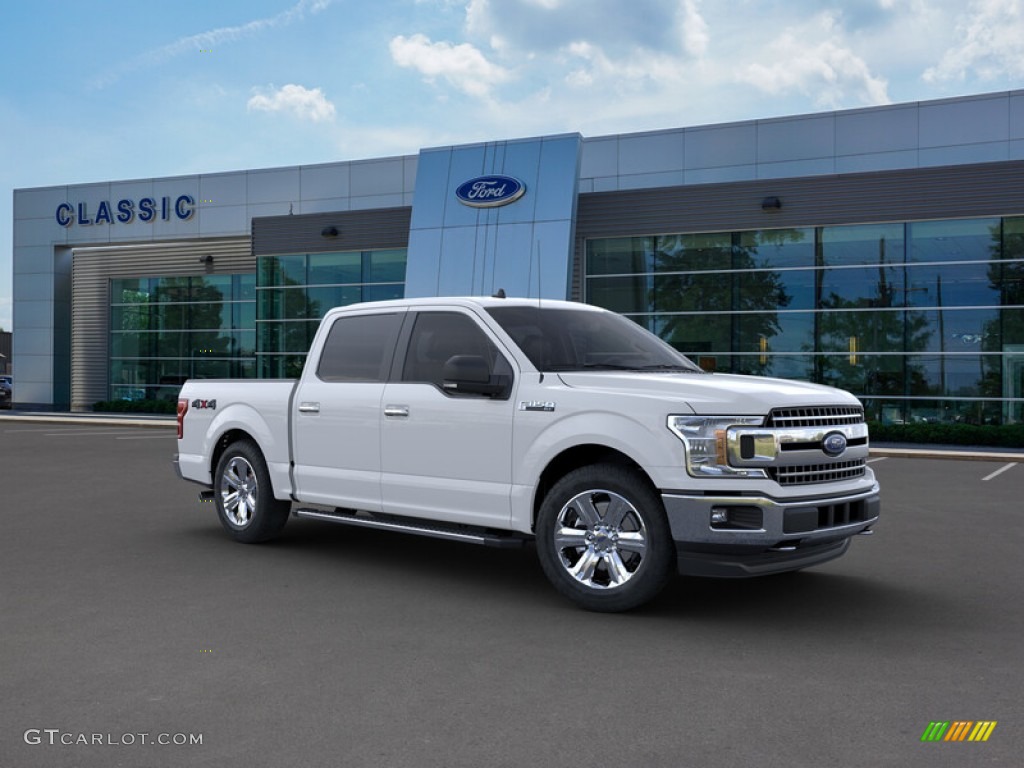 2019 F150 XLT SuperCrew 4x4 - Oxford White / Earth Gray photo #7