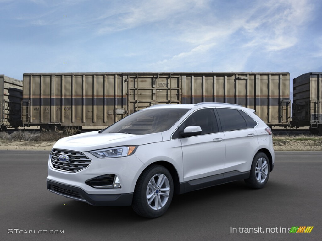 White Platinum Ford Edge