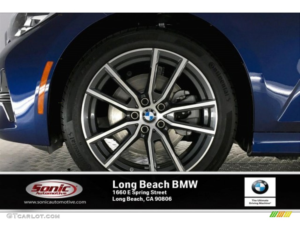 2020 3 Series 330i Sedan - Mediterranean Blue Metallic / Black photo #9