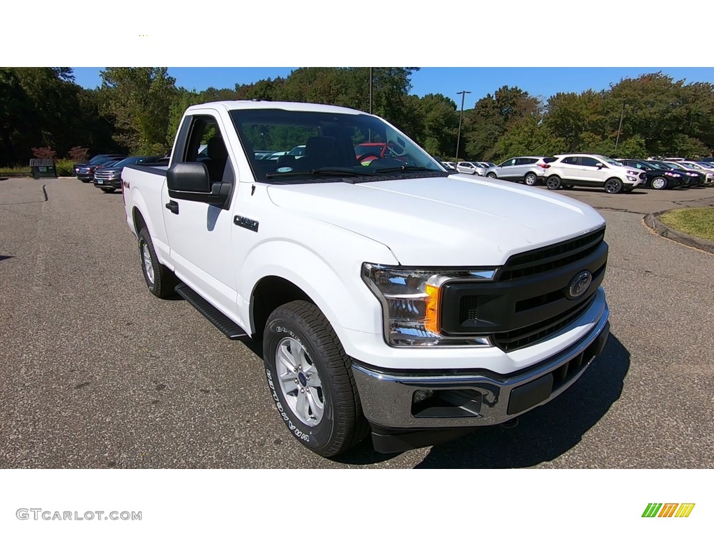 2019 F150 XL Regular Cab 4x4 - Oxford White / Earth Gray photo #1