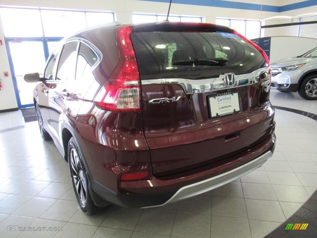 2016 CR-V Touring AWD - Basque Red Pearl II / Black photo #3
