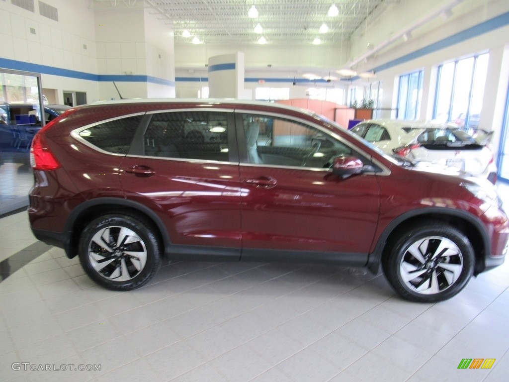 2016 CR-V Touring AWD - Basque Red Pearl II / Black photo #5