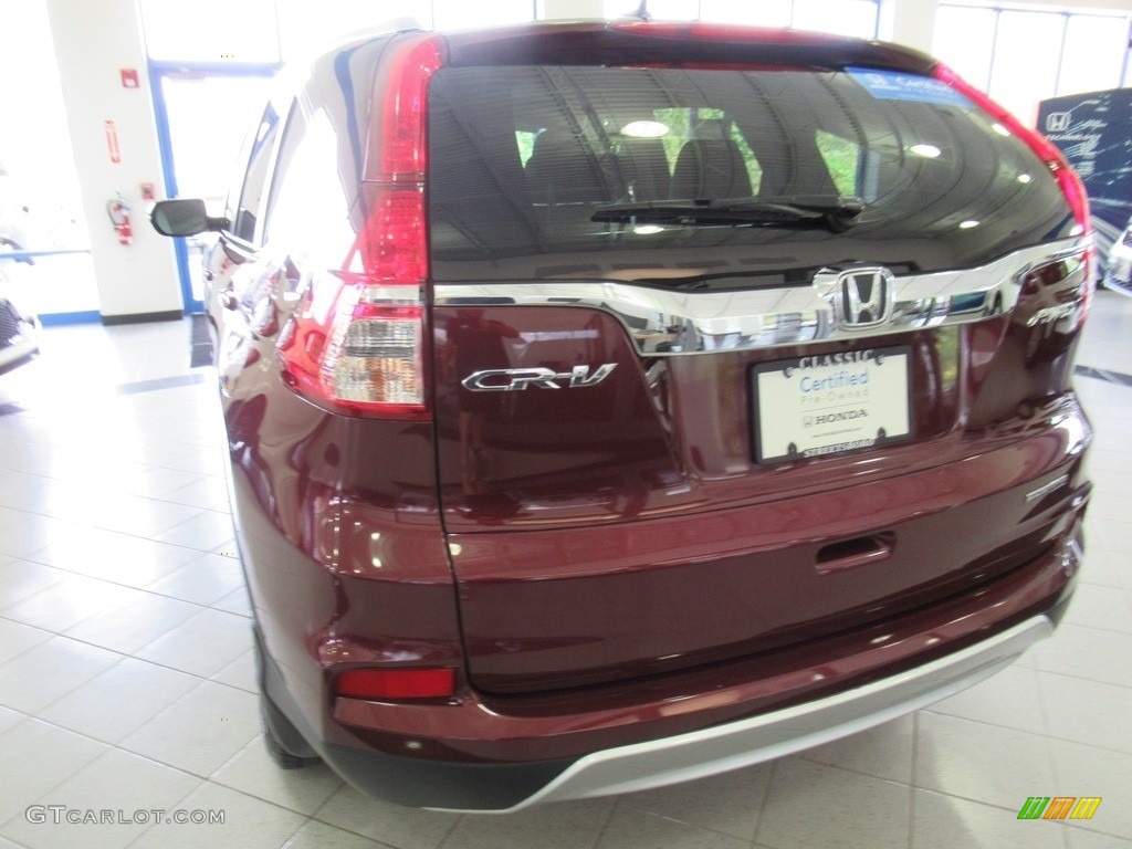 2016 CR-V Touring AWD - Basque Red Pearl II / Black photo #9