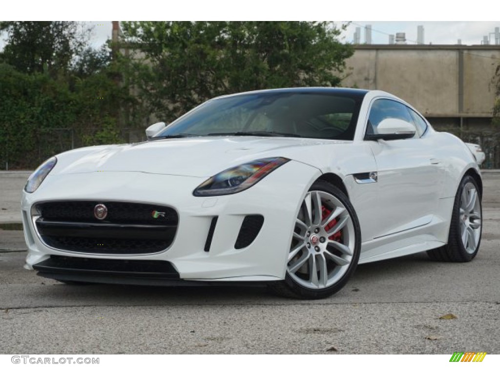 2016 F-TYPE R Coupe - Polaris White / Jet photo #1