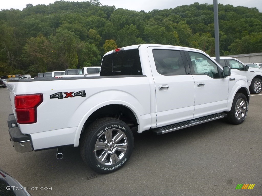 2019 F150 Lariat SuperCrew 4x4 - Oxford White / Black photo #2