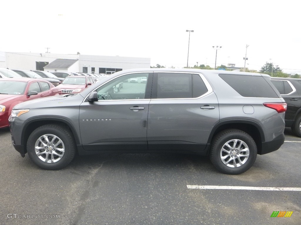 Satin Steel Metallic 2020 Chevrolet Traverse LS AWD Exterior Photo #135315754