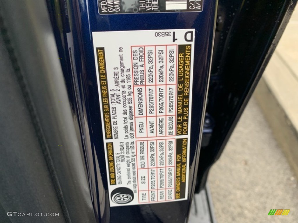 2019 Toyota 4Runner SR5 4x4 Info Tag Photos