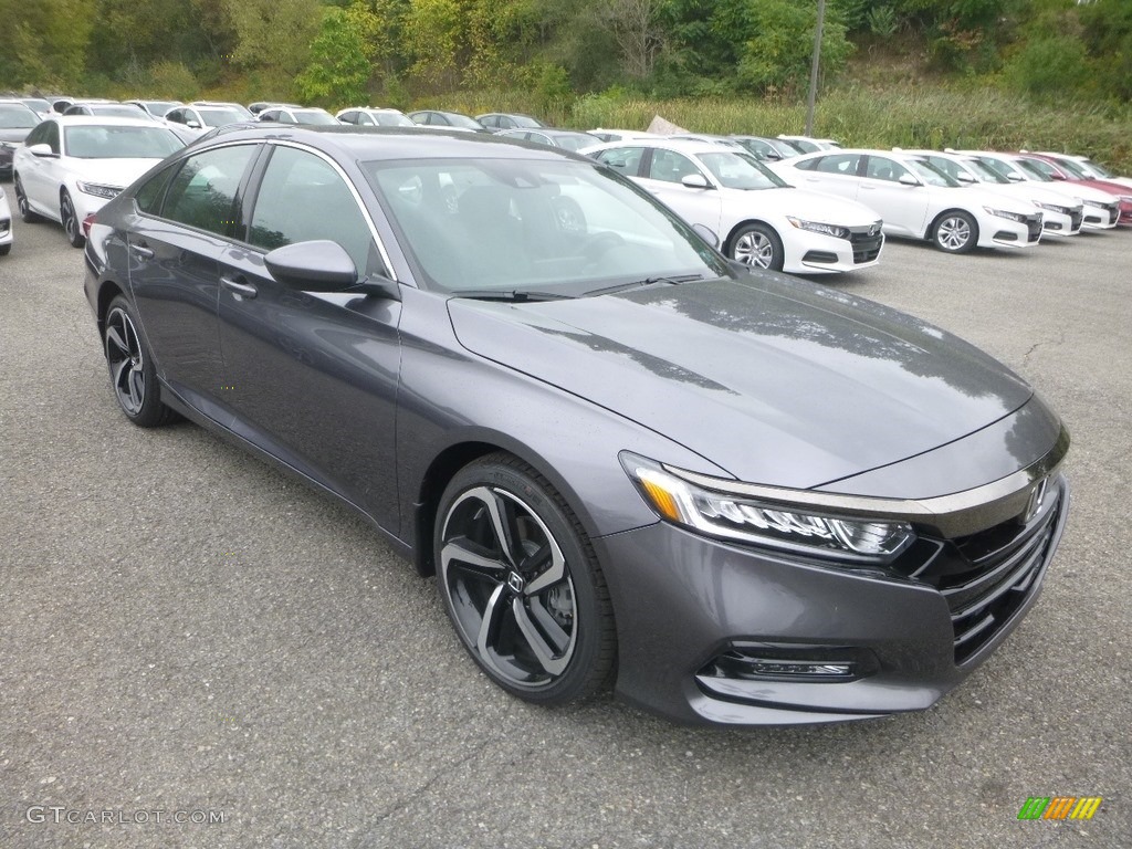 Modern Steel Metallic 2019 Honda Accord Sport Sedan Exterior Photo #135316135