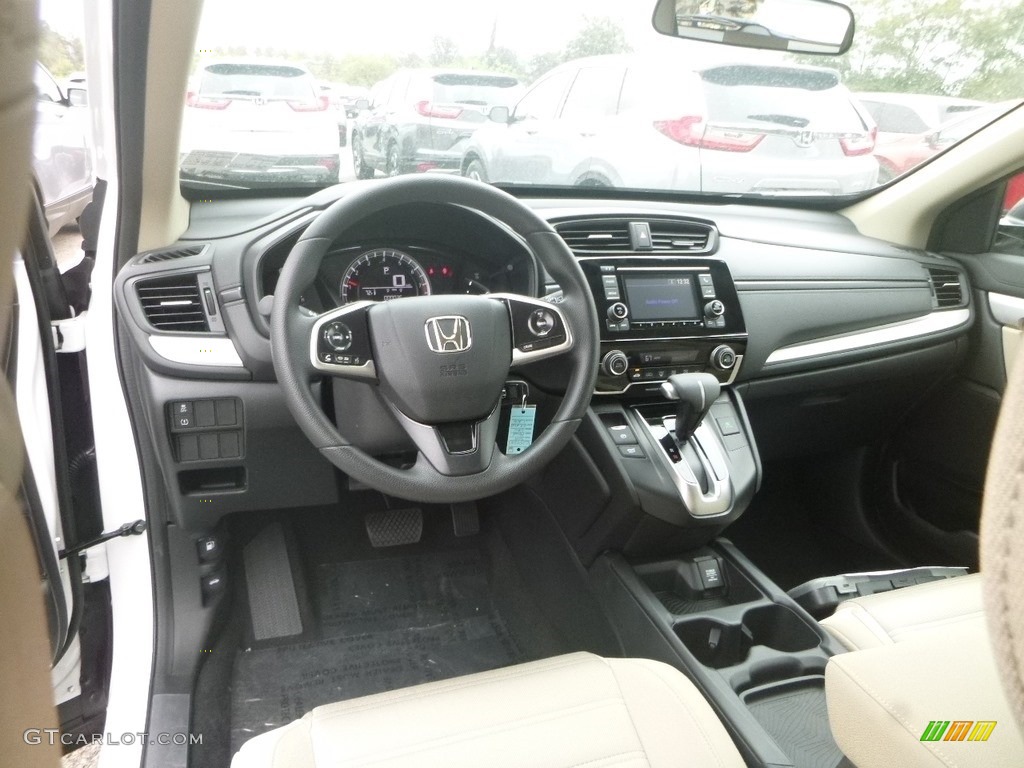 2019 Honda CR-V LX AWD Ivory Dashboard Photo #135317482