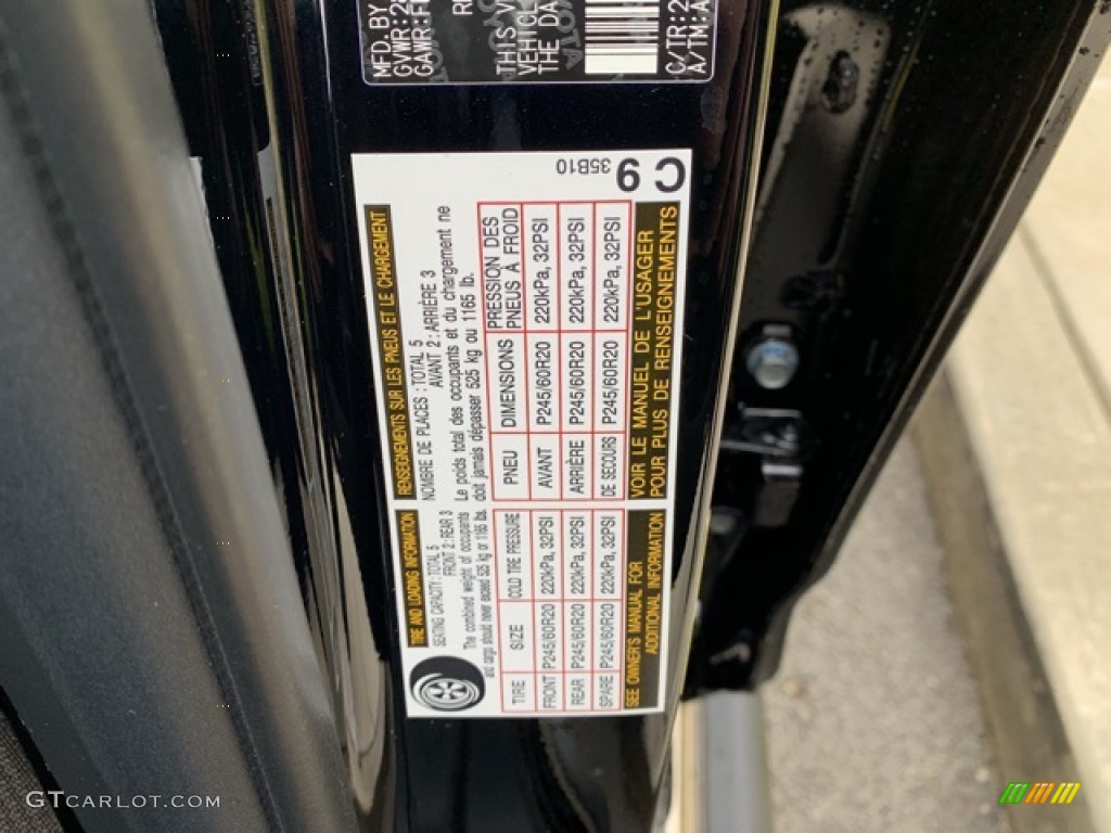 2019 Toyota 4Runner Nightshade Edition 4x4 Info Tag Photo #135317887