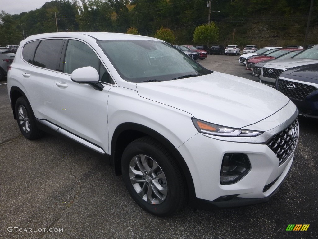 Quartz White 2020 Hyundai Santa Fe SEL AWD Exterior Photo #135318433