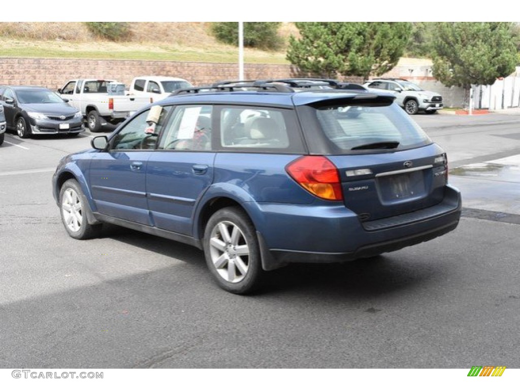 2007 Outback 2.5i Limited Wagon - Newport Blue Pearl / Taupe Leather photo #4