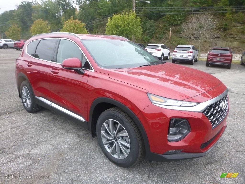 Calypso Red 2020 Hyundai Santa Fe SEL AWD Exterior Photo #135319018