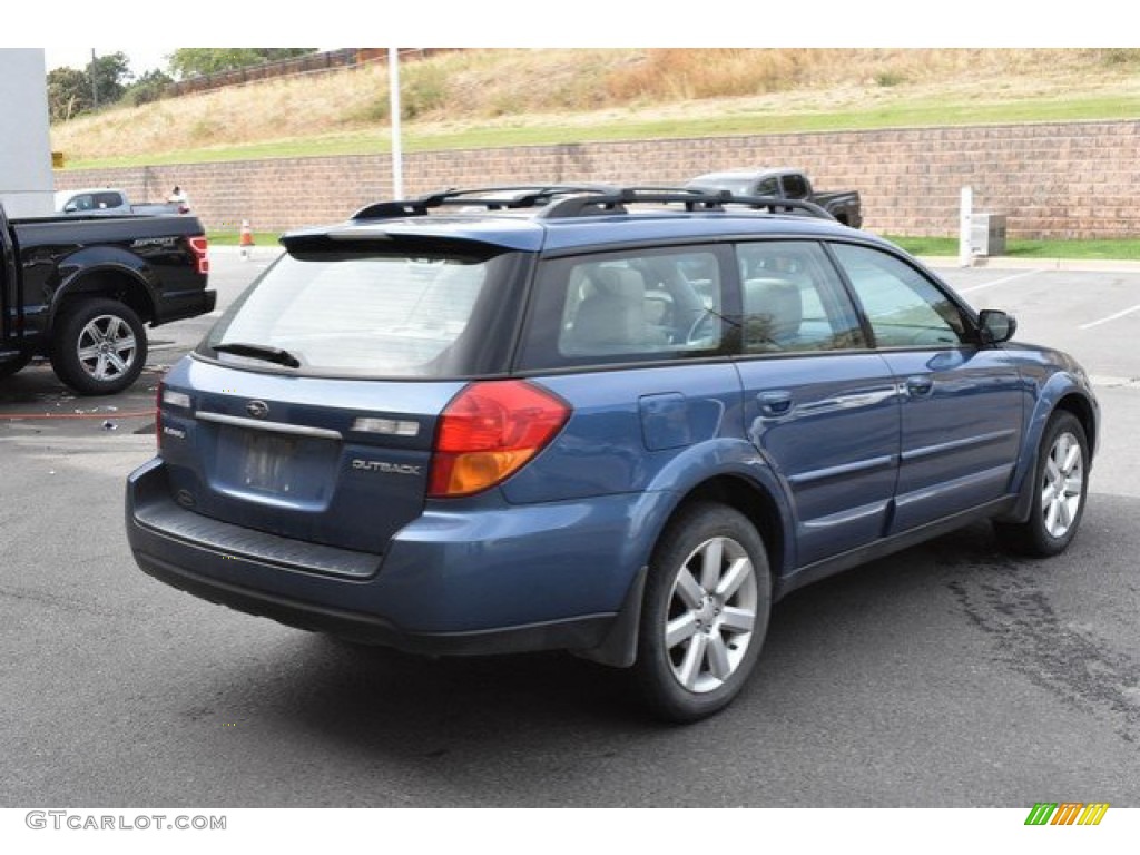 2007 Outback 2.5i Limited Wagon - Newport Blue Pearl / Taupe Leather photo #6